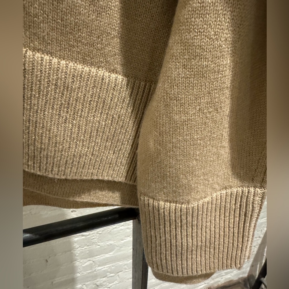 NWT Vince Double Layer Wool & Cashmere Sweater, Color: Camel, Size: Small - Picture 6 of 10